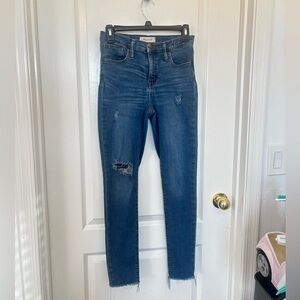 Madewell Distressed High Waisted Denim Jeans